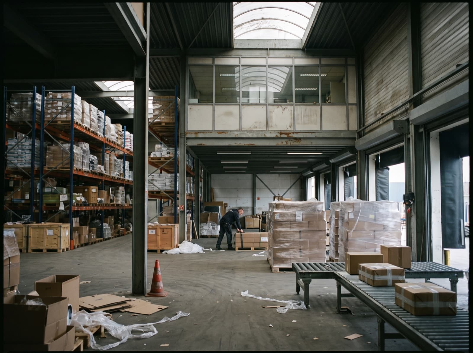 Warehouse work on a handheld