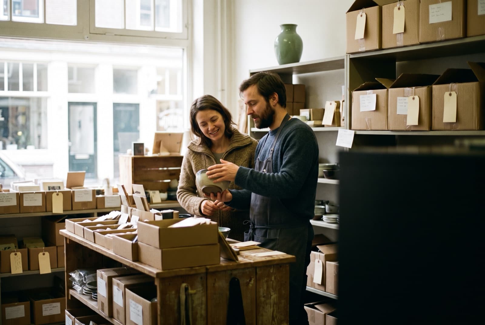 One customer view, from webshop to counter