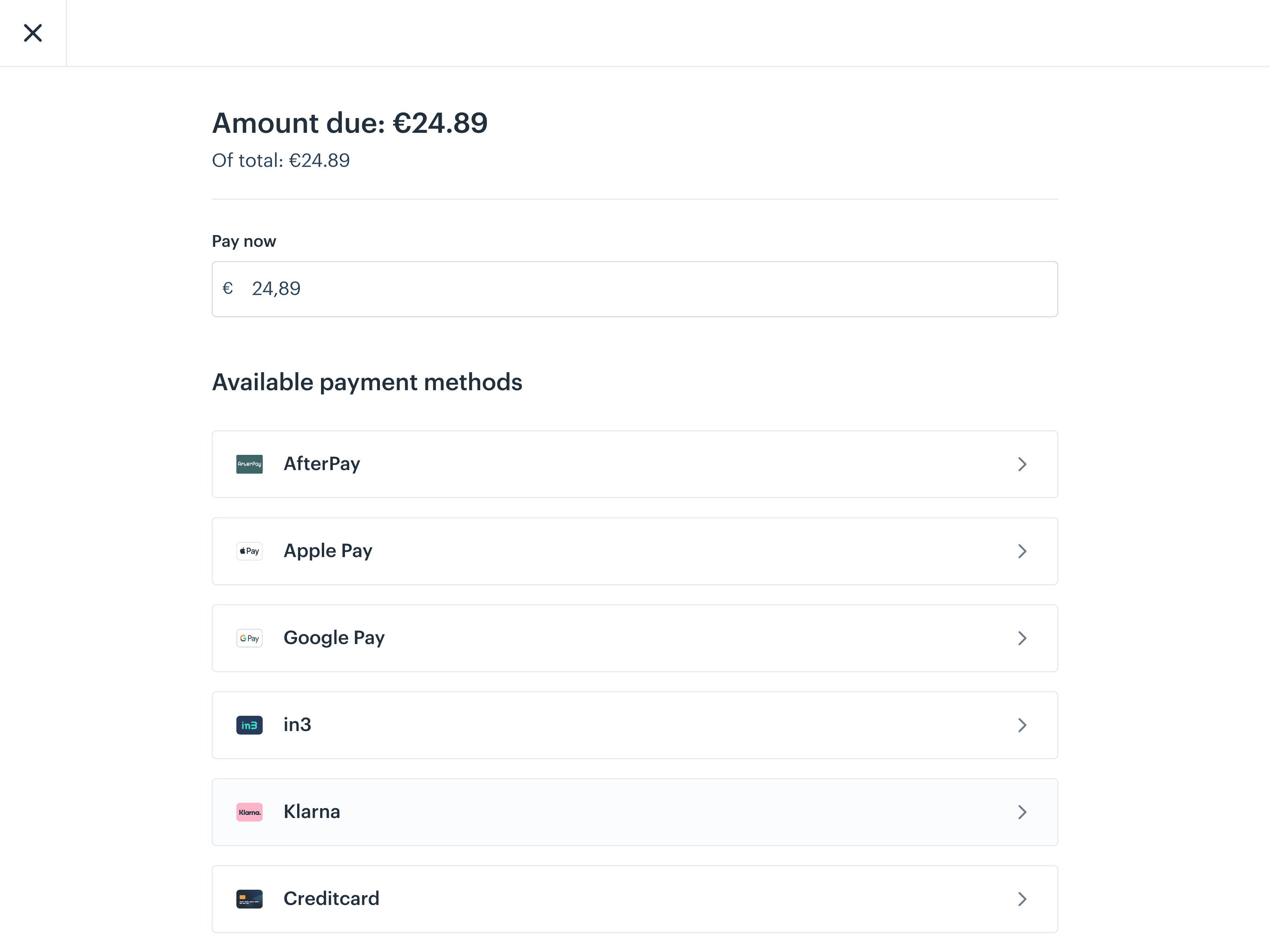 Take payment the way the customer wants